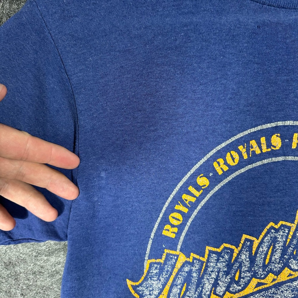 Vintage Single Stitch Kansas City Royals‎ Champion T Shirt Mens Medium - Picture 7 of 14
